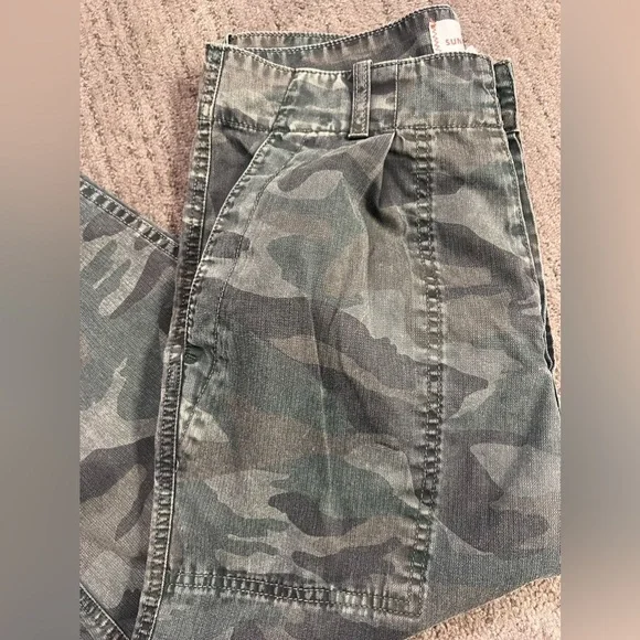 SUNDRY Women’s Camouflage Pocket Pant - Mineral Wash Charcoal - Size 29 - Picture 6 of 11